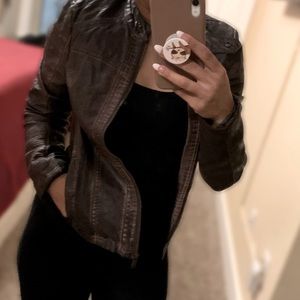 Maurice’s Brown Faux Leather Jacket